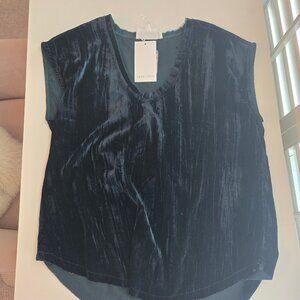 Green Cap sleeve top